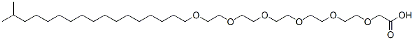 34-Methyl-3,6,9,12,15,18-hexaoxapentatriacontanoic acid Struktur