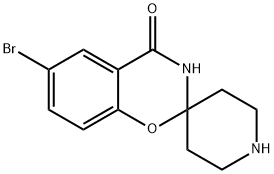 6-BroMospiro[benzo[e][1,3]oxazine-2,4'-piperidin]-4(3H)-one Struktur