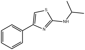 2-Thiazolamine, N-(1-methylethyl)-4-phenyl Struktur