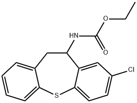 8-Chloro-10-[(ethoxycarbonyl)amino]-10,11-dihydrodibenzo[b,f]thiepin Struktur