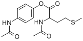 4-(acetylamino)phenyl N-acetyl-DL-methionate  Struktur