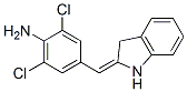 2,6-Dichloro-4-[(1,3-dihydro-2H-indol-2-ylidene)methyl]aniline Struktur