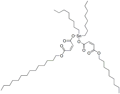 nonyl (Z,Z)-6,6-dioctyl-4,8,11-trioxo-5,7,12-trioxa-6-stannahexacosa-2,9-dienoate  Struktur