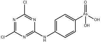 [4-[(4,6-dichloro-1,3,5-triazin-2-yl)amino]phenyl]arsonic acid Struktur