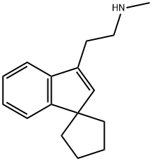 3'-[2-(Methylamino)ethyl]spiro[cyclopentane-1,1'-[1H]indene] Struktur