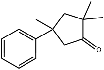 2,2,4-Trimethyl-4-phenylcyclopentanone Struktur