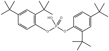 Bis(2,4-di-tert-butylphenylphosphate Struktur