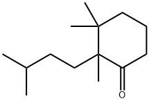 2,3,3-Trimethyl-2-(3-methylbutyl)cyclohexanone Struktur