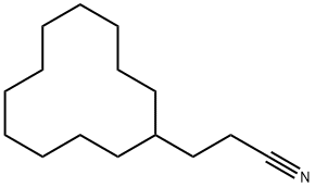 3-Cyclododecylpropanenitrile Struktur