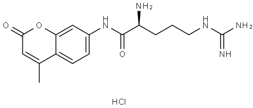 L-ARGININE 7-AMIDO-4-METHYLCOUMARIN DIHYDROCHLORIDE Struktur