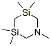 1,3,3,5,5-pentamethyl-1,3,5-azadisilinane Struktur