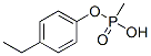 Phosphonic acid, methyl-, mono(4-ethylphenyl) ester (9CI) Struktur