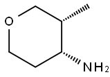 cis-3-Methyl-4-aMinotetrahydropyran Struktur