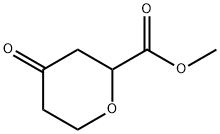 2H-Pyran-2-carboxylicacid,tetrahydro-4-oxo-,methylester(9CI) Struktur