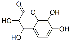 2H-1-Benzopyran-2-one, 3,4-dihydro-3,4,7,8-tetrahydroxy- (9CI) Struktur