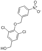 3,5-DICHLORO-4-[(3-NITROPHENYL)METHOXY]-BENZENEMETHANOL Struktur