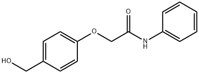 2-[4-(hydroxymethyl)phenoxy]-N-phenylacetamide Struktur