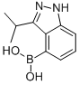 [3-(1-METHYLETHYL)-1H-INDAZOL-4-YL] BORONIC ACID Struktur