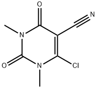 6-CHLORO-1,3-DIMETHYL-2,4-DIOXO-1,2,3,4-TETRAHYDROPYRIMIDINE-5-CARBONITRILE Struktur