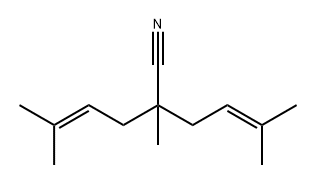 2,5-Dimethyl-2-(3-methyl-2-butenyl)-4-hexenenitrile Struktur