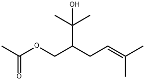 1,3-Butanediol, 3-methyl-2-(3-methyl-2-buten-1-yl)-, 1-acetate Struktur