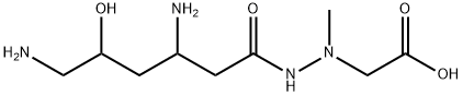 3,6-Diamino-5-hydroxyhexanoic acid 2-(carboxymethyl)-2-methyl hydrazide Struktur