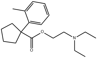 1-(o-Tolyl)-1-cyclopentanecarboxylic acid 2-(diethylamino)ethyl ester Struktur