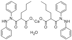 2-(anilino-phenyl-carbamoyl)hexanoic acid Struktur