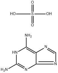 2,6-DIAMINOPURINE SULPHATE MONOHYDRATE Struktur