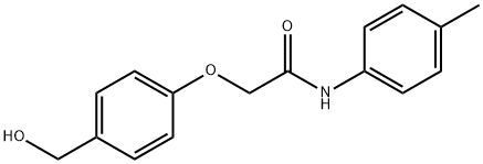 2-[4-(hydroxymethyl)phenoxy]-N-(4-methylphenyl)acetamide Struktur