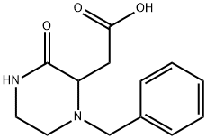 2-(1-BENZYL-3-OXO-2-PIPERAZINYL)ACETIC ACID Struktur