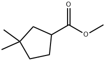 3,3-Dimethylcyclopentanecarboxylic acid methyl ester Struktur