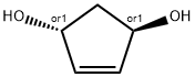 (1R,3S)-CYCLOPENT-4-ENE-1,3-DIOL Struktur