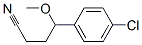 4-chloro-gamma-methoxybenzenebutyronitrile Struktur