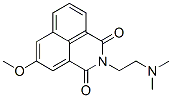 2-(2-(Dimethylamino)ethyl)-5-methoxy-1H-benzo[de]isoquinoline-1,3(2H)- dione Struktur