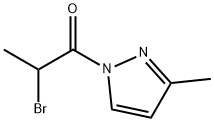 1H-Pyrazole, 1-(2-bromo-1-oxopropyl)-3-methyl- (9CI) Struktur