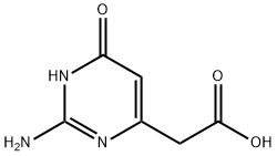 4-Pyrimidineacetic acid, 2-amino-1,6-dihydro-6-oxo- (9CI) Struktur