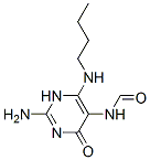 N-(2-amino-4-butylamino-6-oxo-3H-pyrimidin-5-yl)formamide Struktur