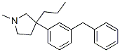 3-(m-Benzylphenyl)-1-methyl-3-propylpyrrolidine Struktur