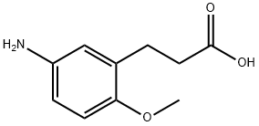 3-(5-amino-2-methoxyphenyl)propionic acid  Struktur