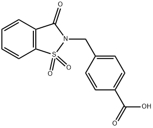 4-[(1,1-DIOXIDO-3-OXO-1,2-BENZISOTHIAZOL-2(3H)-YL)METHYL]BENZOIC ACID Struktur