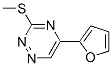 5-(2-Furyl)-3-(methylthio)-1,2,4-triazine Struktur