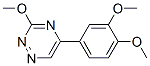 5-(3,4-Dimethoxyphenyl)-3-methoxy-1,2,4-triazine Struktur