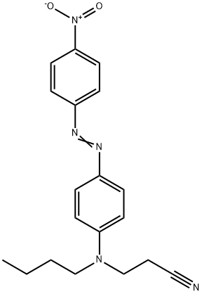 3-[butyl[4-[(4-nitrophenyl)azo]phenyl]amino]propiononitrile Struktur