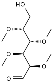 2-O,3-O,4-O,5-O-Tetramethyl-D-galactose Struktur