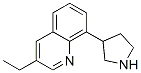 Quinoline, 3-ethyl-8-(3-pyrrolidinyl)- (9CI) Struktur