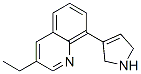 Quinoline, 8-(2,5-dihydro-1H-pyrrol-3-yl)-3-ethyl- (9CI) Struktur