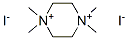 1,1,4,4-tetramethylpiperazindiium diiodide Struktur