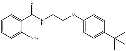 2-amino-N-[2-(4-tert-butylphenoxy)ethyl]benzamide Struktur