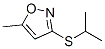 Isoxazole, 5-methyl-3-[(1-methylethyl)thio]- (9CI) Struktur